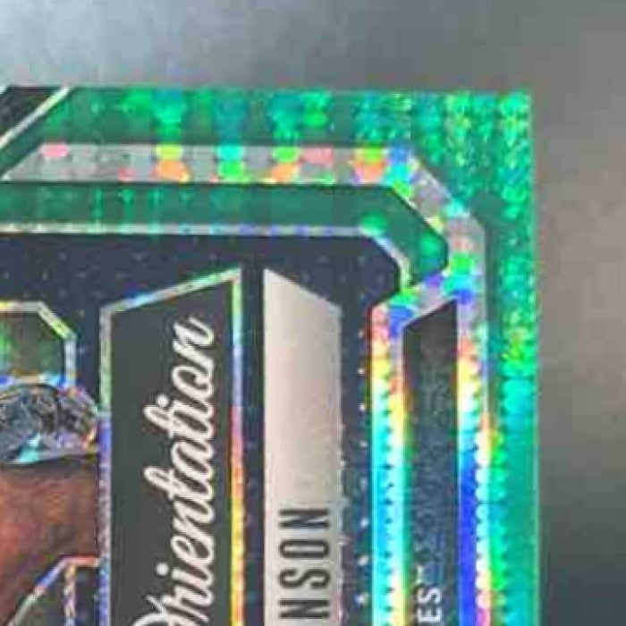 2025 Prizm Draft Will Johnson Student Orientation Green Pulsar /49 #18 Wolverine - Sports Cards
