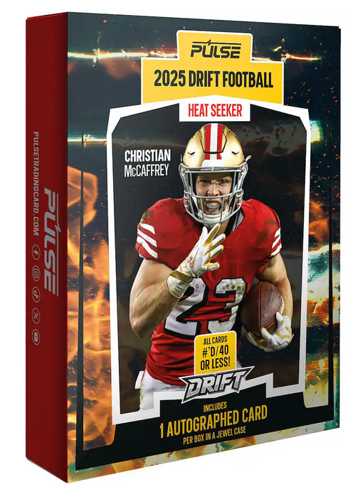 2025 Pulse Drift Football Heat Seeker Edition (1 Auto) - Blaster Box
