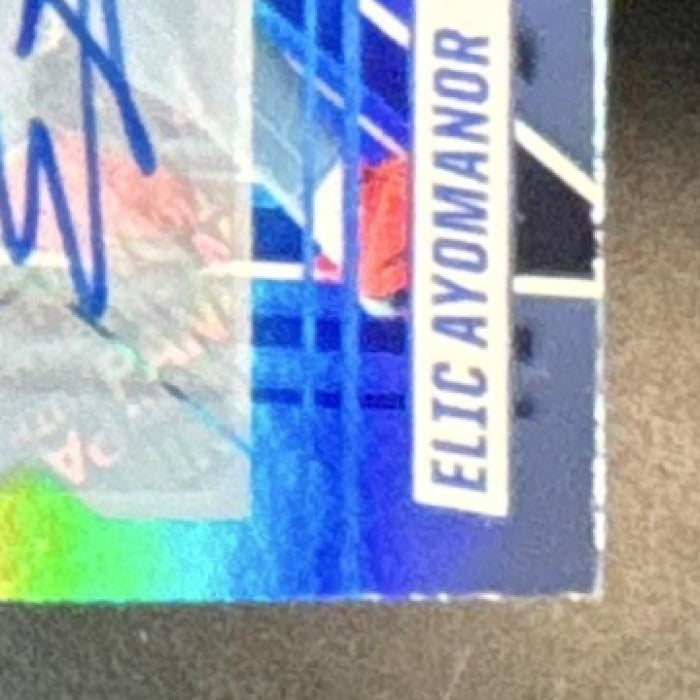 2025 Rookies & Stars Elic Ayomanor Signatures Platinum 1/1 #122 RC Auto Titans - Sports Cards