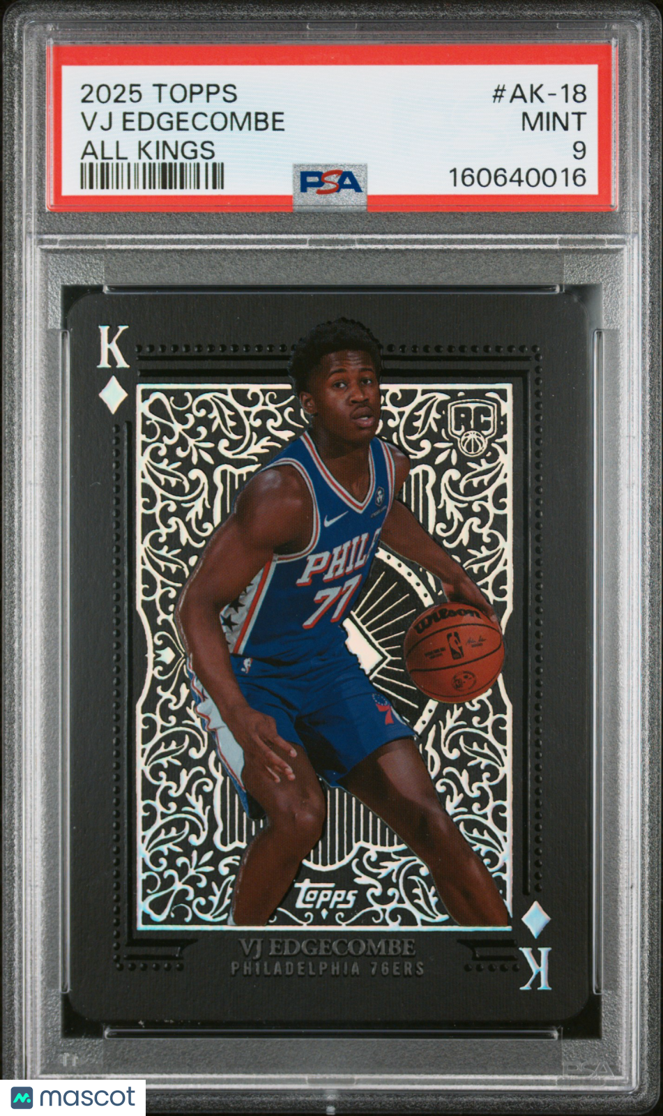 2025 Topps All Kings VJ Edgecombe #AK-18 PSA 9 - Graded Sports Cards