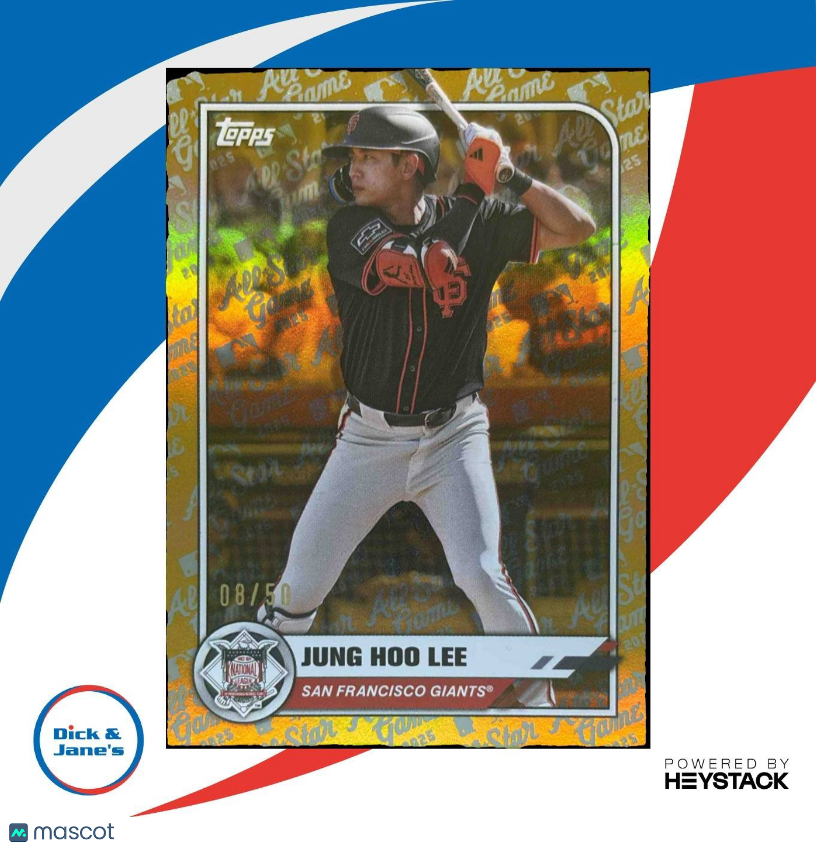 2025 Topps All-Star Game Mega Box Jung Hoo Lee Gold Foil 8/50 #53 Giants - Sports Cards