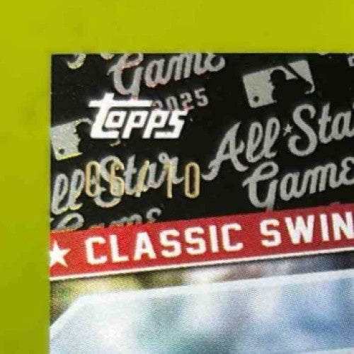 2025 Topps All-Star Game Mega Box Rafael Palmeiro Classic Swings Auto Black /10 - Sports Cards
