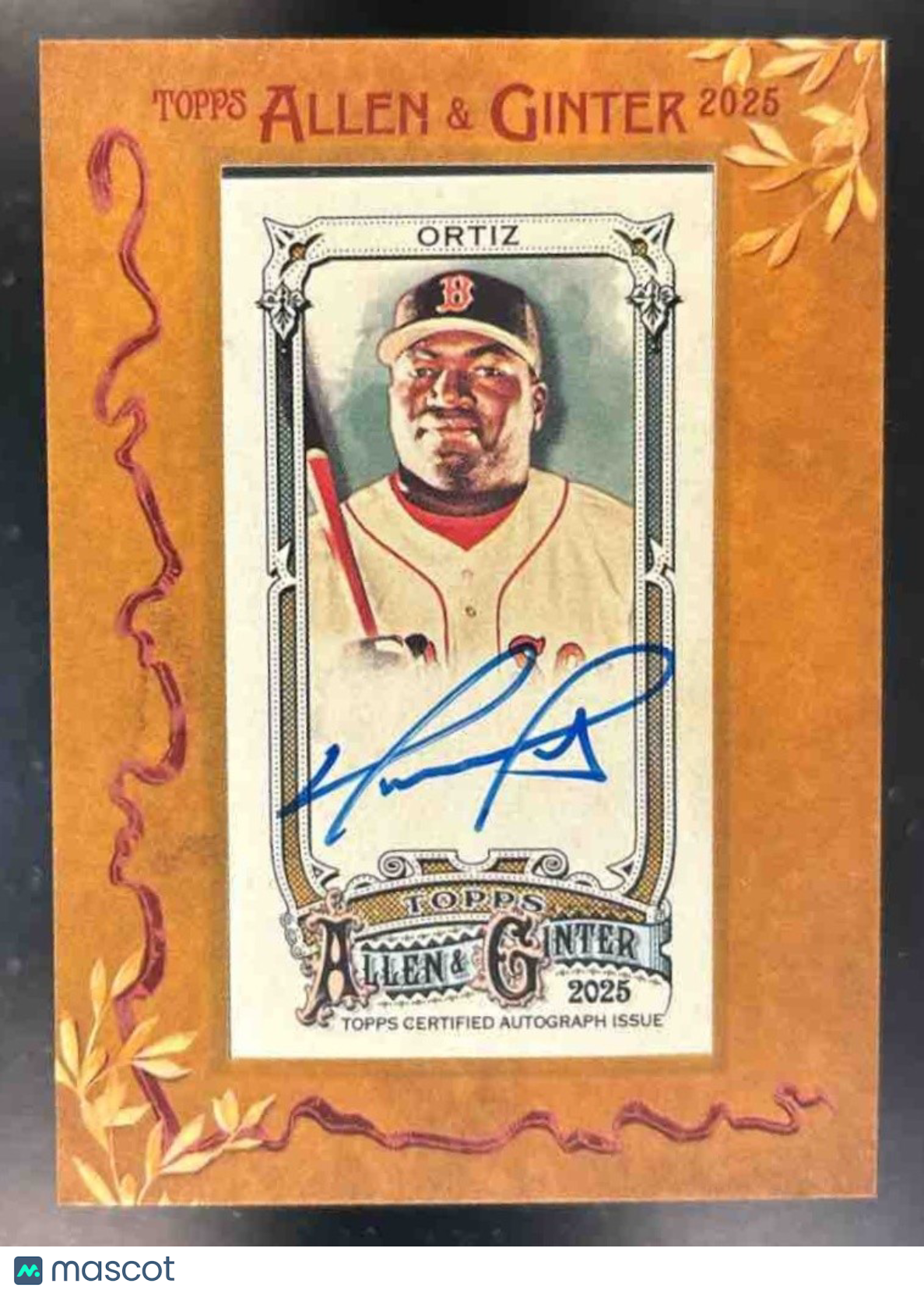 2025 Topps Allen & Ginter David Ortiz Framed Mini Baseball Auto Boston Red Sox - Sports Cards
