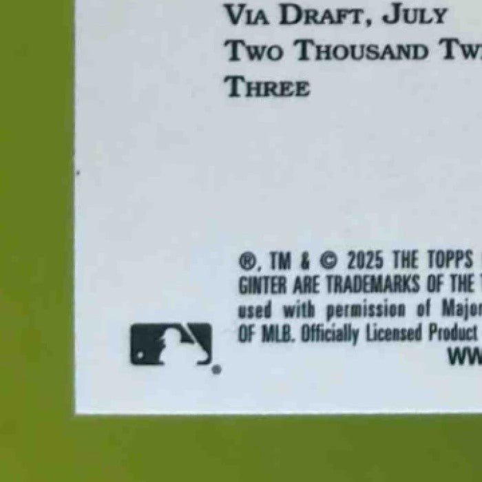 2025 Topps Allen & Ginter Dylan Crews Chrome Green /99 #120 Washington Nationals - Sports Cards