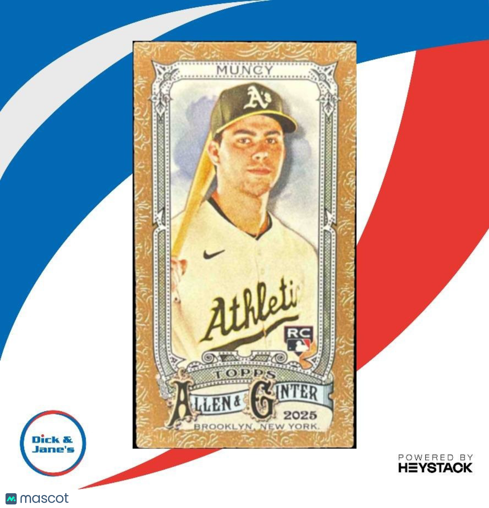 2025 Topps Allen & Ginter Max Muncy Mini Gold Border #93 RC Athletics - Sports Cards