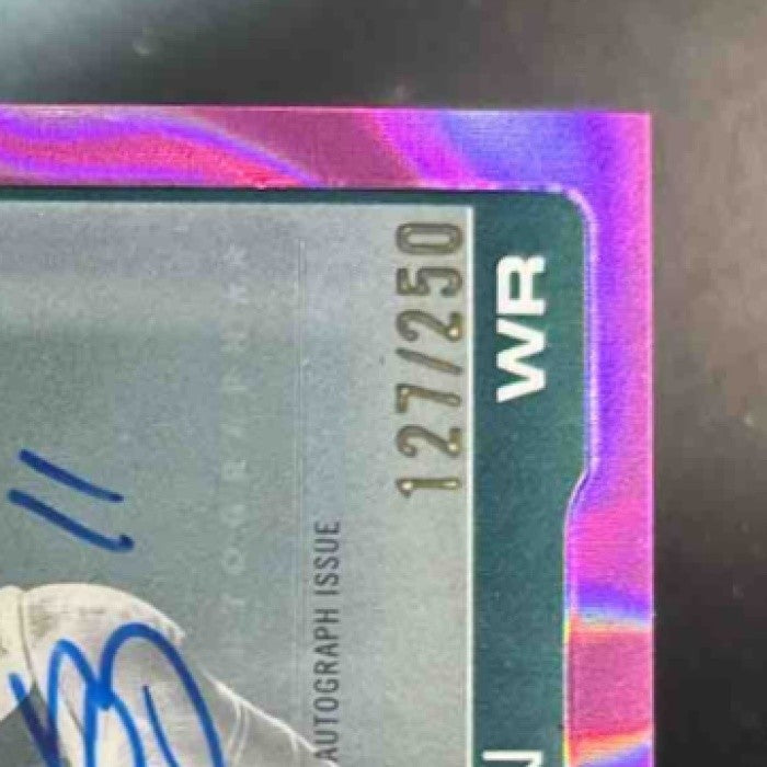 2025 Topps Chrome A.J. Brown Auto Pink Lava /250 #BA-AB Philadelphia Eagles - Sports Cards