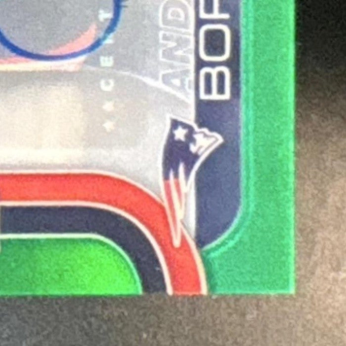 2025 Topps Chrome Andres Borregales Auto Green /99 RC New England Patriots - Sports Cards