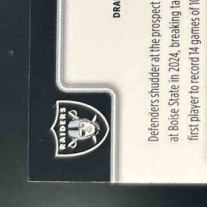 2025 Topps Chrome Ashton Jeanty Rookie Refractor #322 RC Las Vegas Raiders - Sports Cards