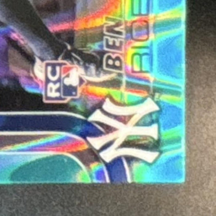 2025 Topps Chrome Ben Rice Aqua Lava Refractor /199 #139 RC New York Yankees - Sports Cards