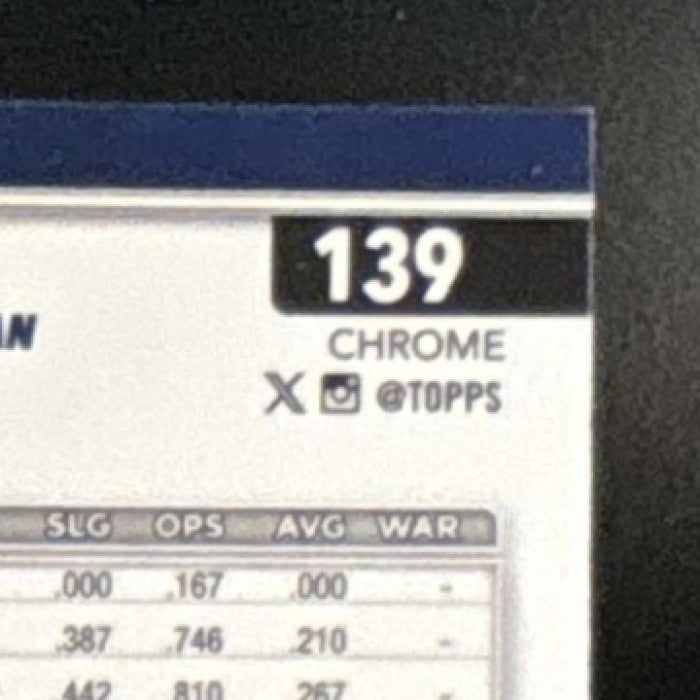 2025 Topps Chrome Ben Rice Aqua Lava Refractor /199 #139 RC New York Yankees - Sports Cards