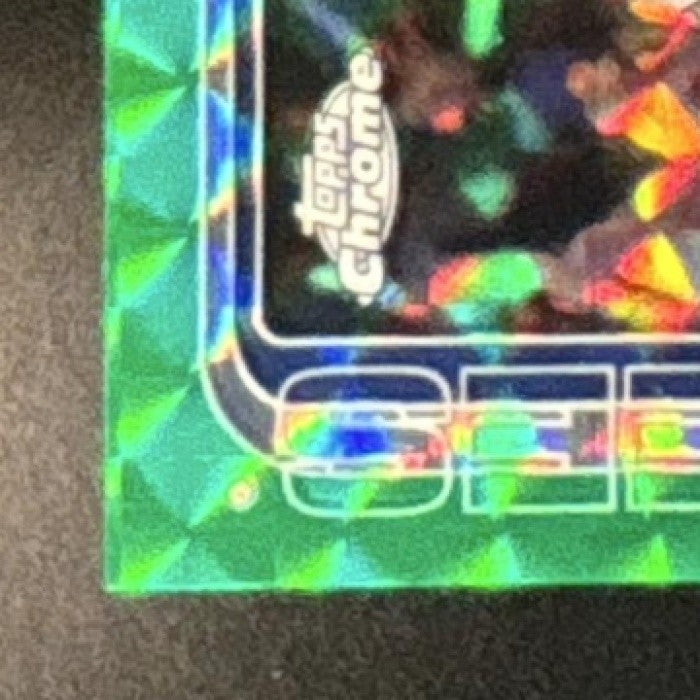 2025 Topps Chrome Ben Rice Green Geometric Refractor /99 #139 RC Yankees - Sports Cards