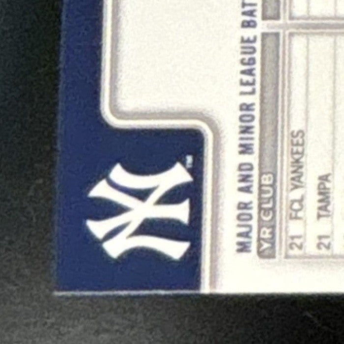 2025 Topps Chrome Ben Rice Lightboard Logo Variation #139 RC New York Yankees - Sports Cards