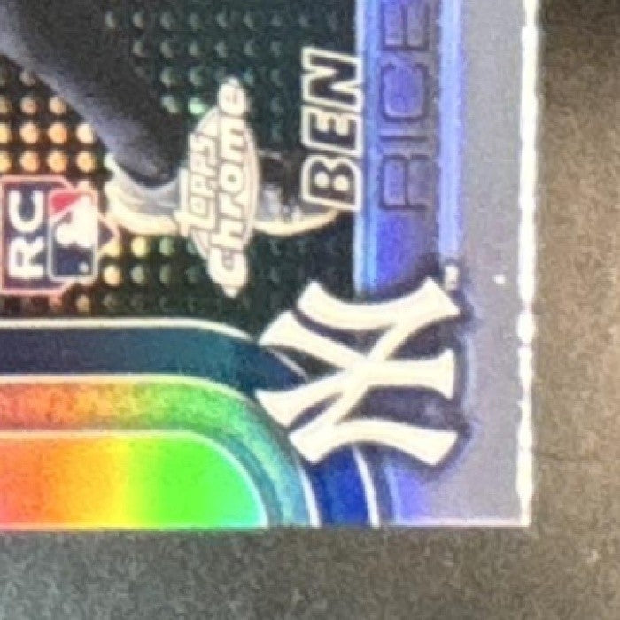 2025 Topps Chrome Ben Rice Lightboard Logo Variation #139 RC New York Yankees - Sports Cards