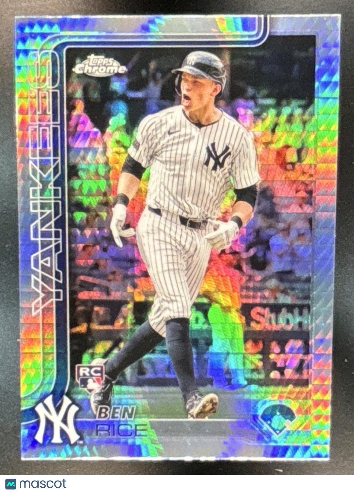 2025 Topps Chrome Ben Rice Prism Refractor #139 RC New York Yankees - Sports Cards
