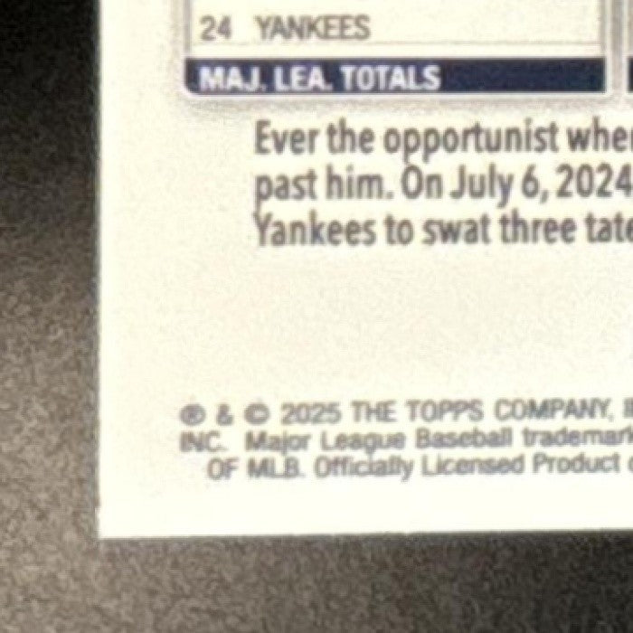 2025 Topps Chrome Ben Rice Purple Refractor /250 #139 RC New York Yankees - Sports Cards
