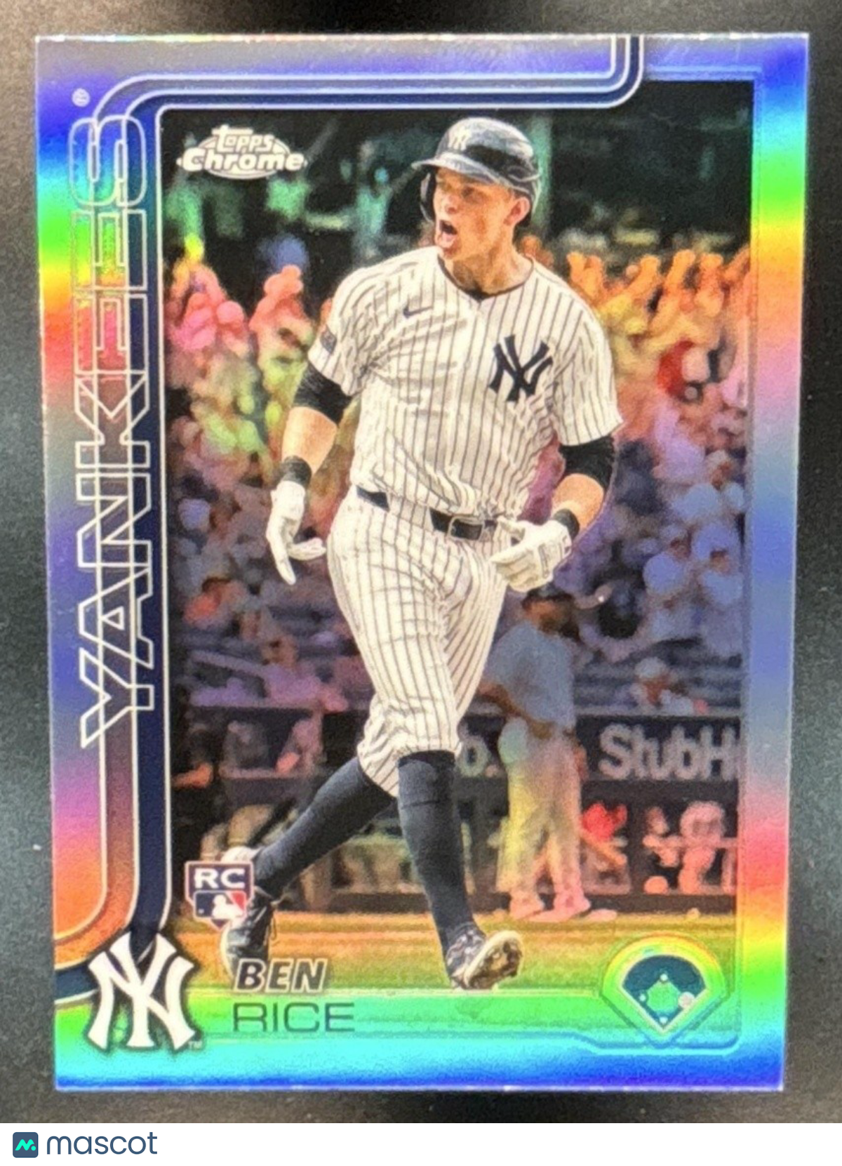 2025 Topps Chrome Ben Rice Refractor #139 RC New York Yankees - Sports Cards