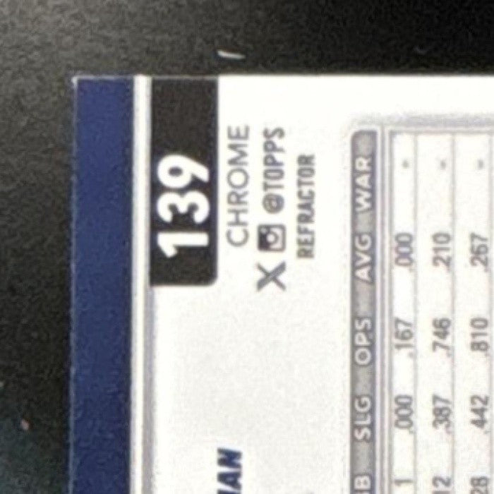 2025 Topps Chrome Ben Rice Refractor #139 RC New York Yankees - Sports Cards