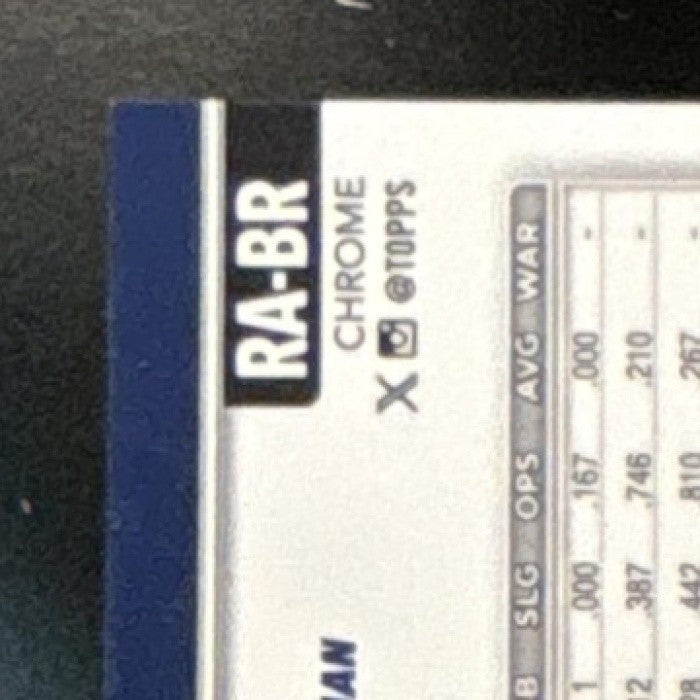 2025 Topps Chrome Ben Rice Rookie Auto #RA-BR RC New York Yankees - Sports Cards
