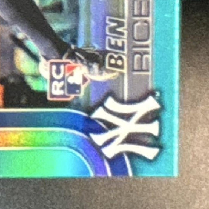 2025 Topps Chrome Ben Rice Teal Refractor /299 #139 RC New York Yankees - Sports Cards