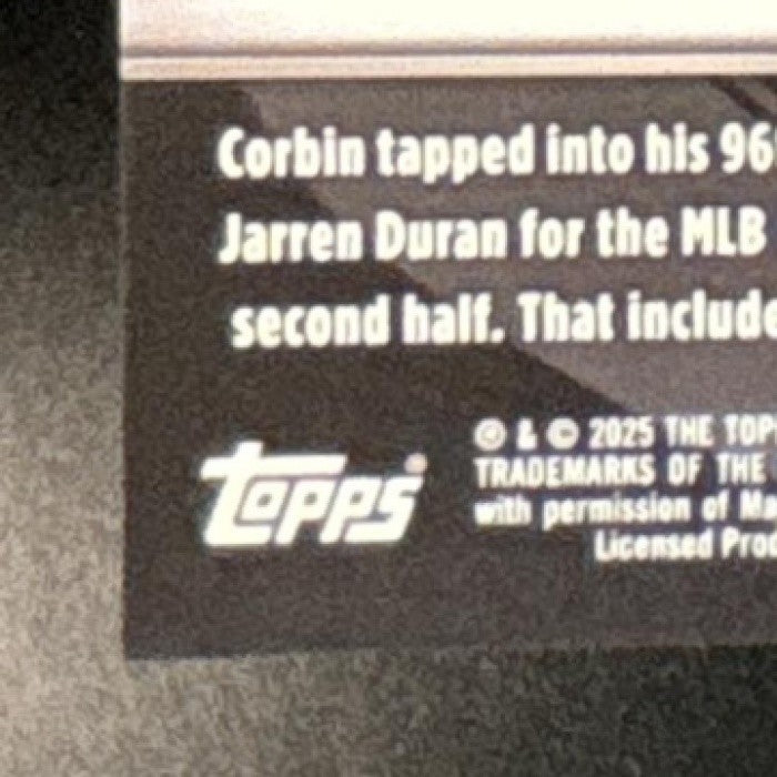 2025 Topps Chrome Black Corbin Carroll Orange Refractor /25 #92 Diamondbacks - Sports Cards