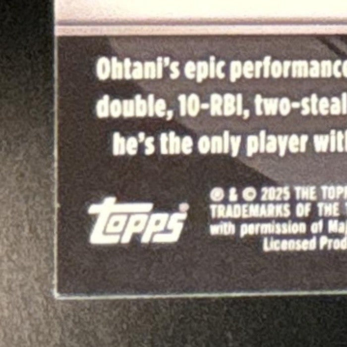 2025 Topps Chrome Black Shohei Ohtani #50 Los Angeles Dodgers - Sports Cards