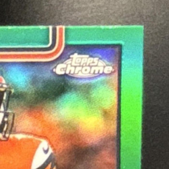 2025 Topps Chrome Bo Nix Green Refractor /99 #88 Denver Broncos - Sports Cards