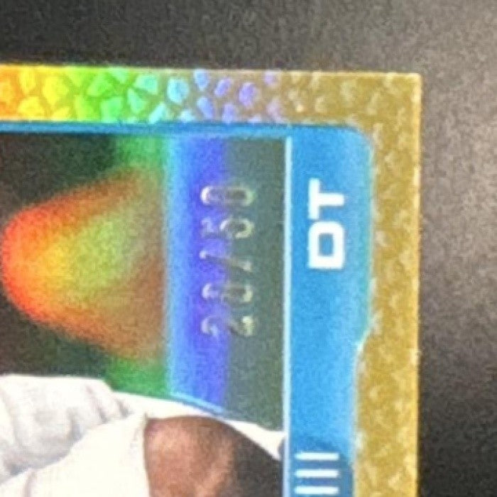 2025 Topps Chrome Bobby Brown III Football Leather Gold /50 #46 Panthers - Sports Cards