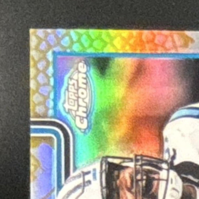 2025 Topps Chrome Bobby Brown III Football Leather Gold /50 #46 Panthers - Sports Cards