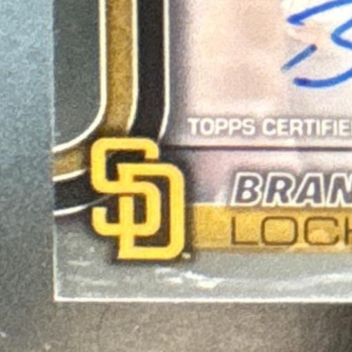 2025 Topps Chrome Brandon Lockridge Rookie Auto #RA-BLO RC San Diego Padres - Sports Cards