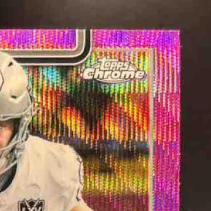 2025 Topps Chrome Brock Bowers Pink Wave Refractor /250 #178 Las Vegas Raiders - Sports Cards