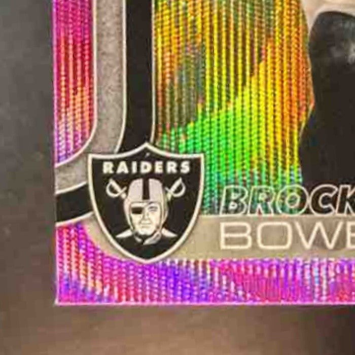 2025 Topps Chrome Brock Bowers Pink Wave Refractor /250 #178 Las Vegas Raiders - Sports Cards
