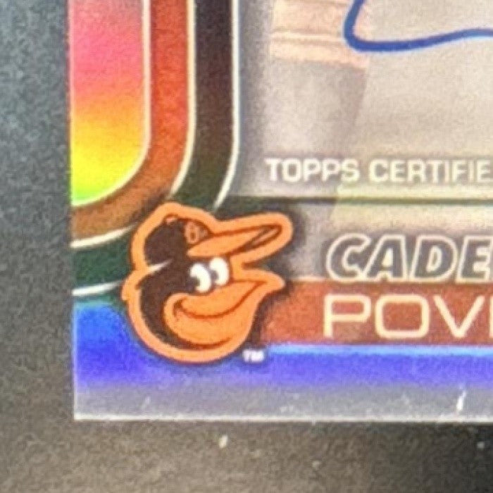 2025 Topps Chrome Cade Povich Rookie Auto Refractor /499 RC Baltimore Orioles - Sports Cards
