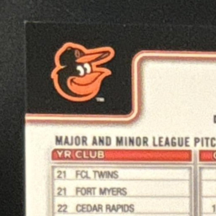 2025 Topps Chrome Cade Povich Rookie Auto Refractor /499 RC Baltimore Orioles - Sports Cards