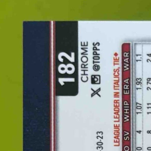 2025 Topps Chrome Chris Sale Orange Geometric Refractor /25 #182 Atlanta Braves - Sports Cards