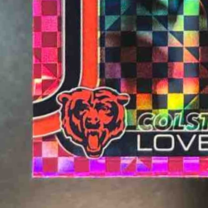 2025 Topps Chrome Colston Loveland Hot Pink X-Fractor #345 RC Chicago Bears - Sports Cards