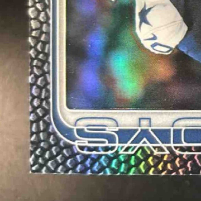 2025 Topps Chrome DeMarvion Overshown Football Leather Black 10/10 Dallas Cowboy - Sports Cards