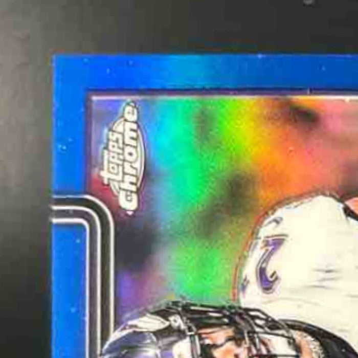 2025 Topps Chrome Derrick Henry Auto Blue Refractor 62/150 Baltimore Ravens - Sports Cards