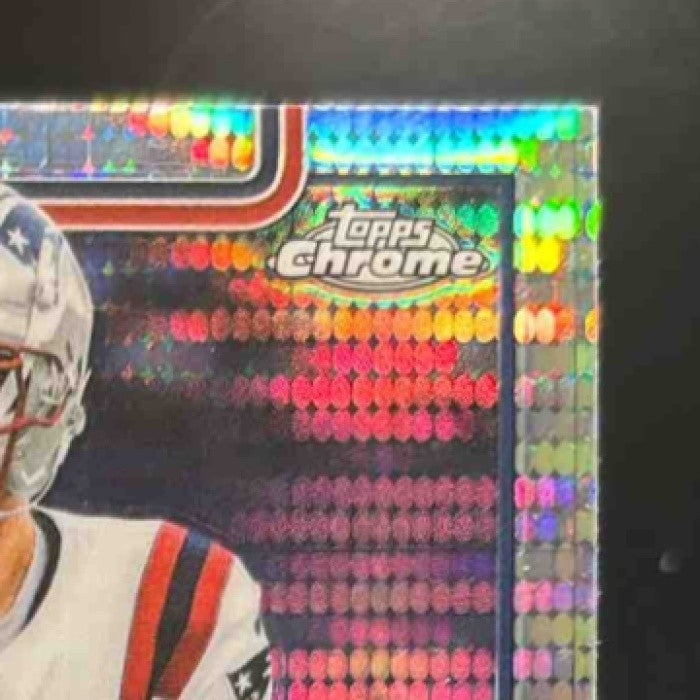 2025 Topps Chrome Drake Maye Pulsar Refractor #207 New England Patriots - Sports Cards