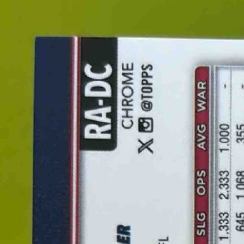 2025 Topps Chrome Dylan Crews Rookie Auto #RA-DC RC Washington Nationals - Sports Cards