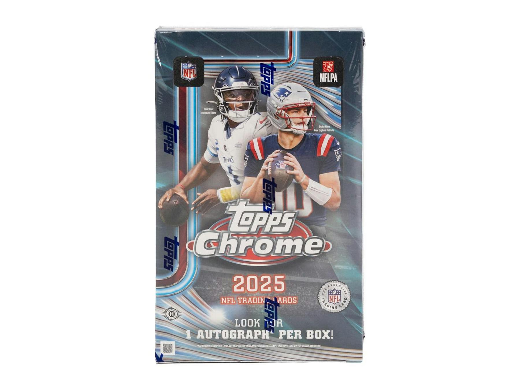 2025 Topps Chrome Football Hobby Box - NFL Blaster Box