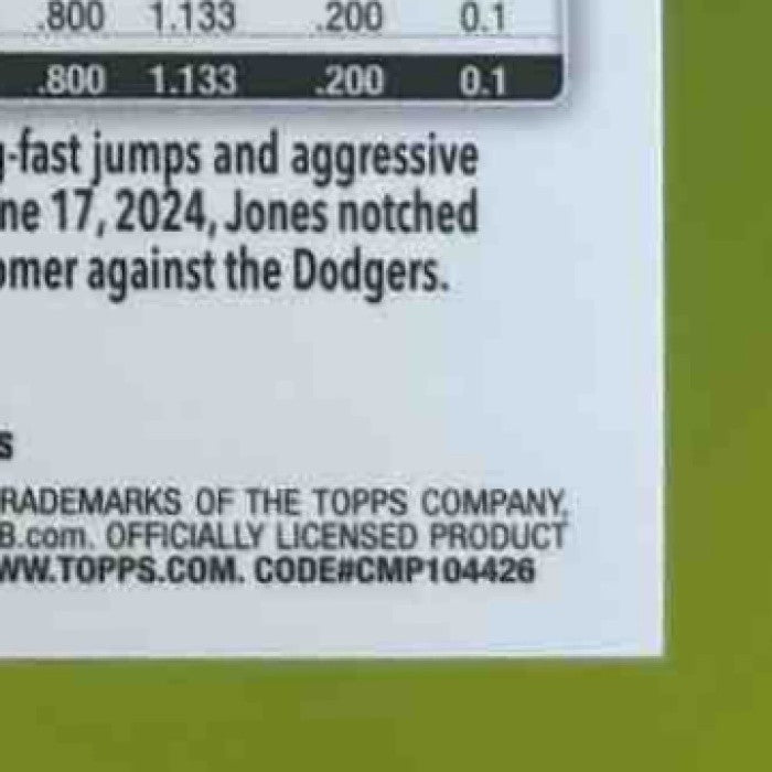 2025 Topps Chrome Greg Jones Gold RayWave Refractor /50 #265 RC Colorado Rockies - Sports Cards