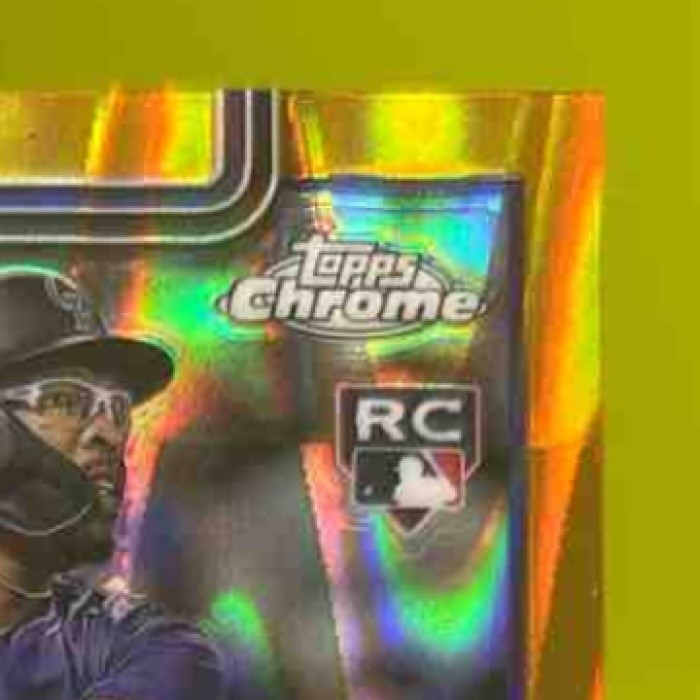 2025 Topps Chrome Greg Jones Gold RayWave Refractor /50 #265 RC Colorado Rockies - Sports Cards