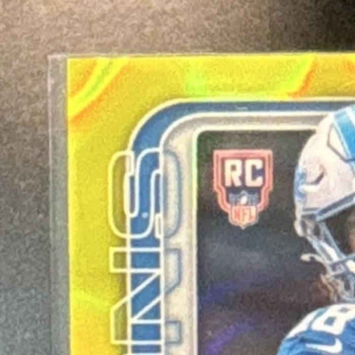 2025 Topps Chrome Isaac TeSlaa Rookie Auto Yellow Lava Refractor 120/275 Lions - Sports Cards