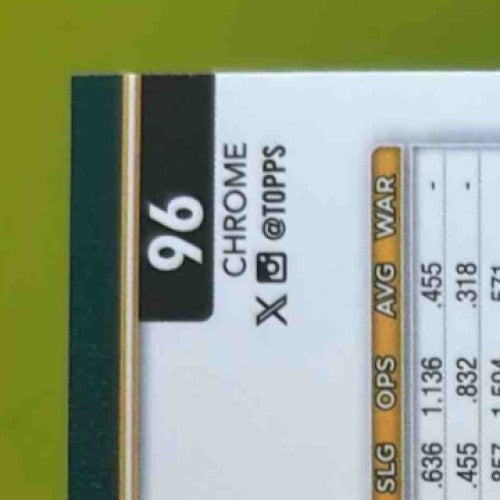 2025 Topps Chrome Jacob Wilson Prism Refractor #96 RC Athletics - Sports Cards