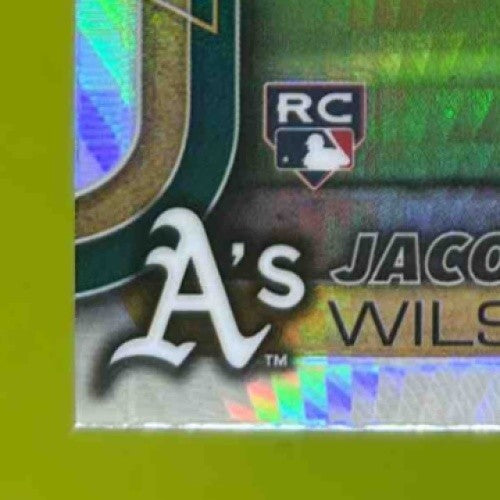 2025 Topps Chrome Jacob Wilson Prism Refractor #96 RC Athletics - Sports Cards