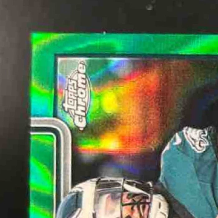 2025 Topps Chrome Jalen Hurts Auto Green Lava /99 #BA-JH Philadelphia Eagles - Sports Cards