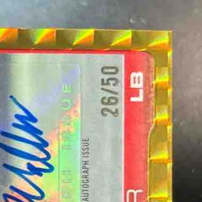 2025 Topps Chrome Jalon Walker Rookie Auto Gold Geometric /50 RC Atlanta Falcons - Sports Cards