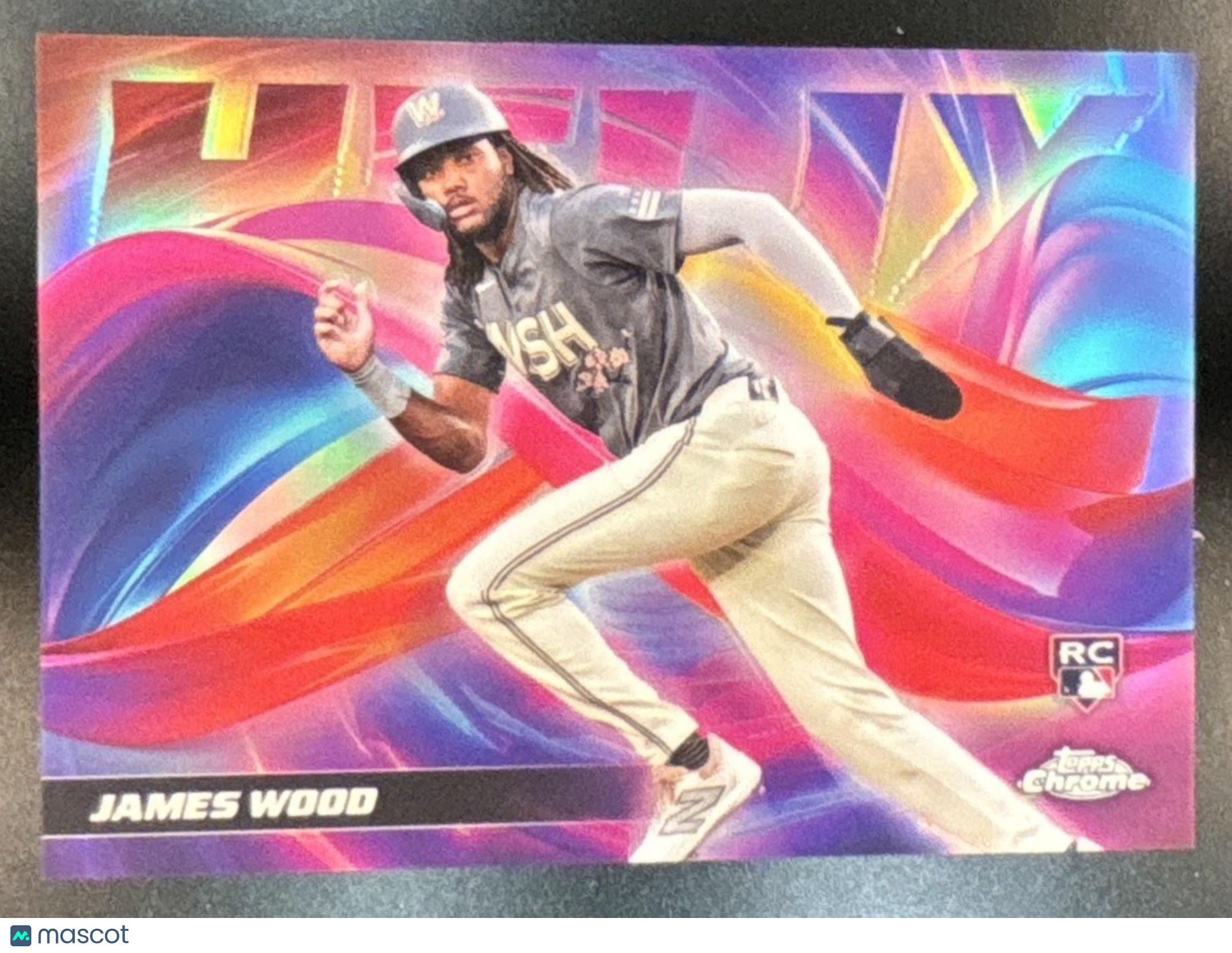 2025 Topps Chrome James Wood Helix #HX-8 Washington Nationals - Sports Cards