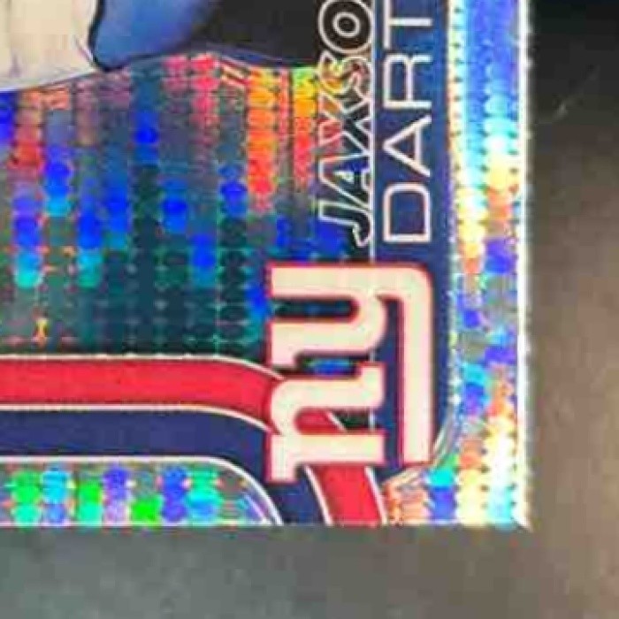 2025 Topps Chrome Jaxson Dart Rookie Prism Refractor #306 RC New York Giants - Sports Cards