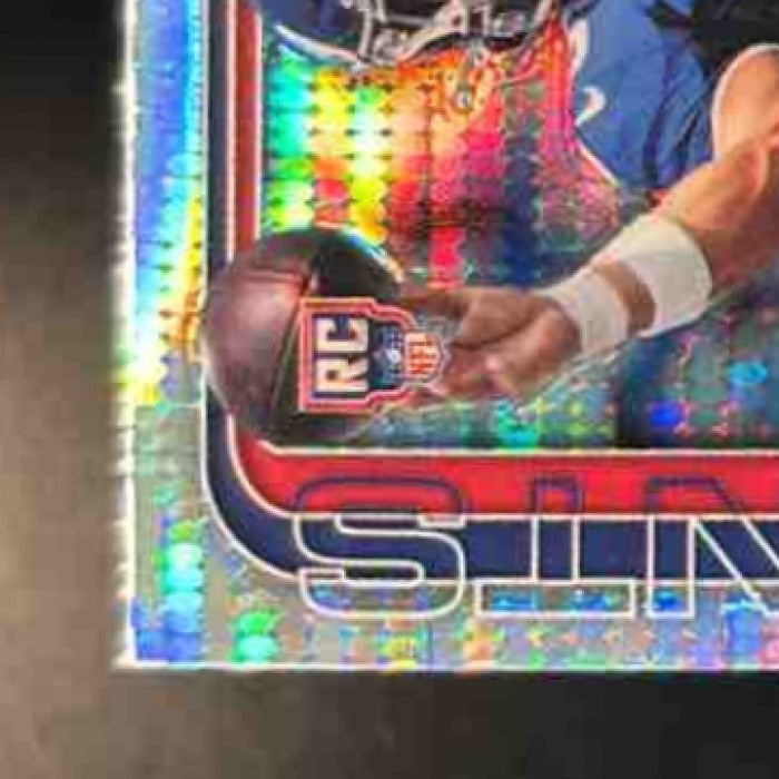 2025 Topps Chrome Jaxson Dart Rookie Prism Refractor #306 RC New York Giants - Sports Cards